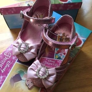 NWT Pink Glittery Disney Princess Shoes Sz 9